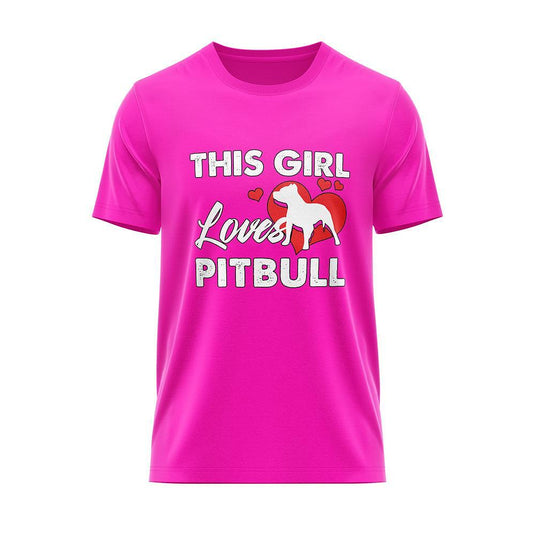 Тениска "This Girl Loves Pitbuls"