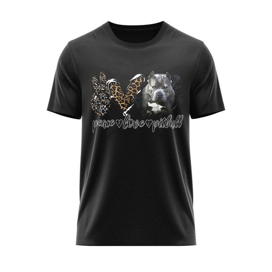 Тениска "Peace Love Pitbull"