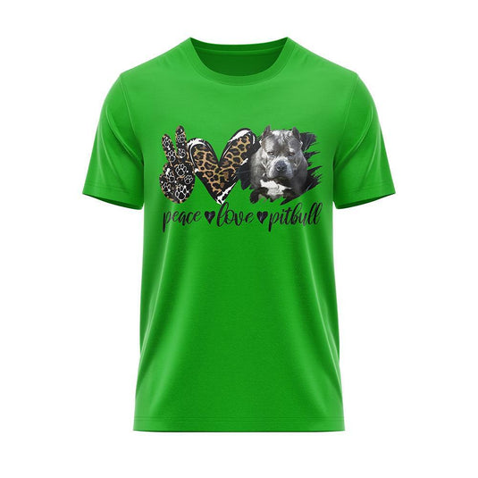 Тениска "Peace Love Pitbull"