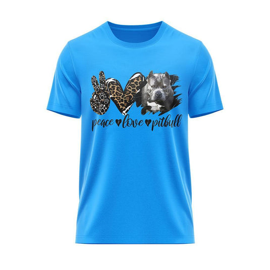 Тениска "Peace Love Pitbull"