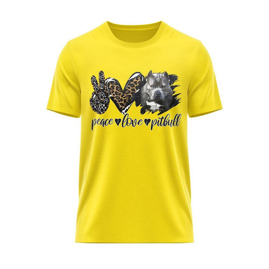 Тениска "Peace Love Pitbull"