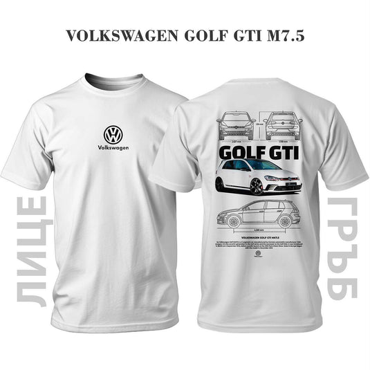 Тениска WHITE VOLKSWAGEN GOLF GTI MK7.5