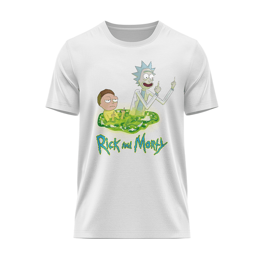 Тениска Rick And Morty mid fingers