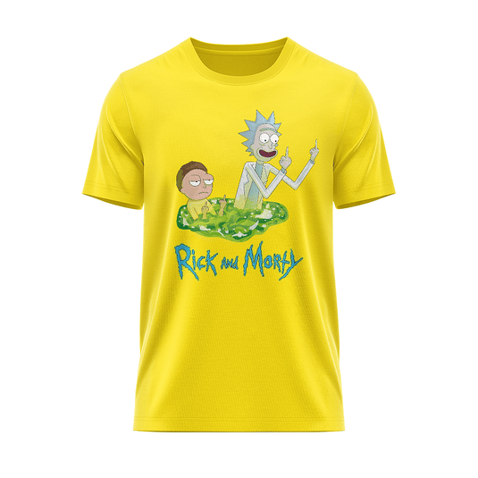 Тениска Rick And Morty mid fingers