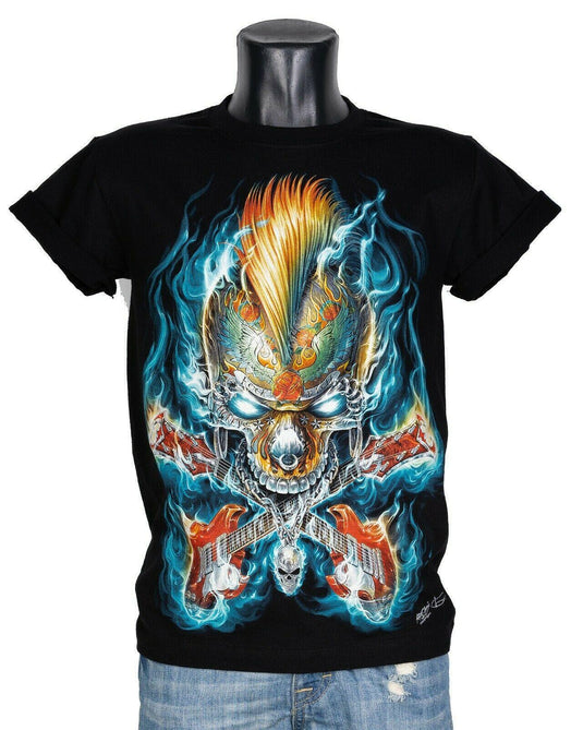 Тениска Rock & Roll Skull Guitars GR-808