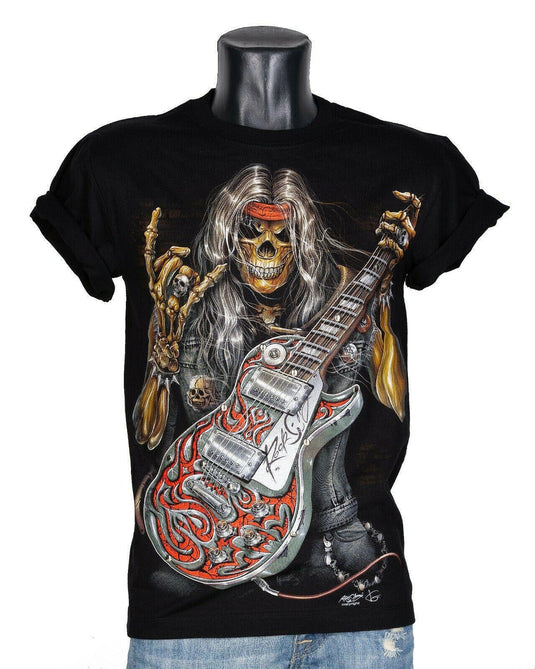 Тениска Rock&Roll Skeleton 3D-62