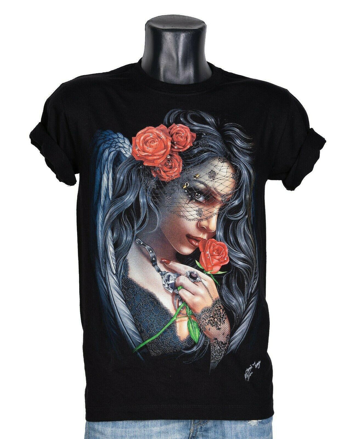 T-shirt Rose Angel Woman 3D-126