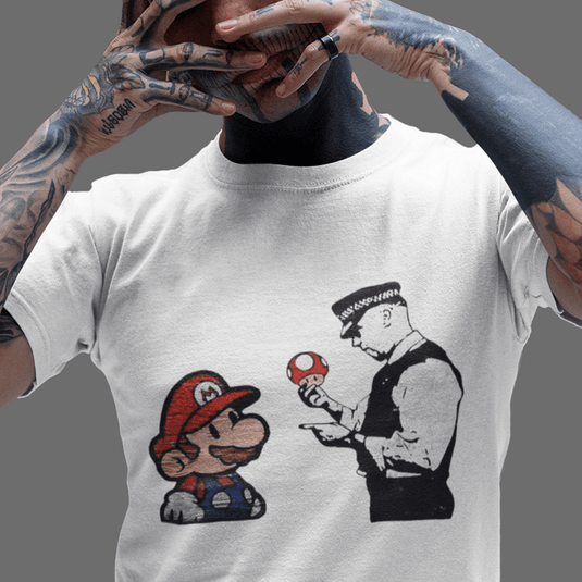 Тениска Mario and Cops