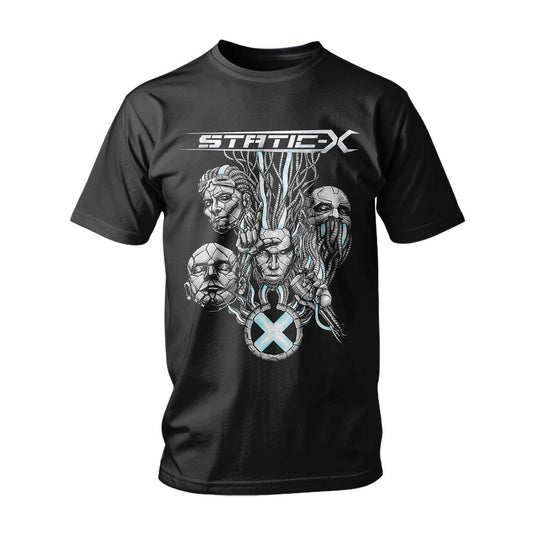 Тениска Static-X Evil Black & Static