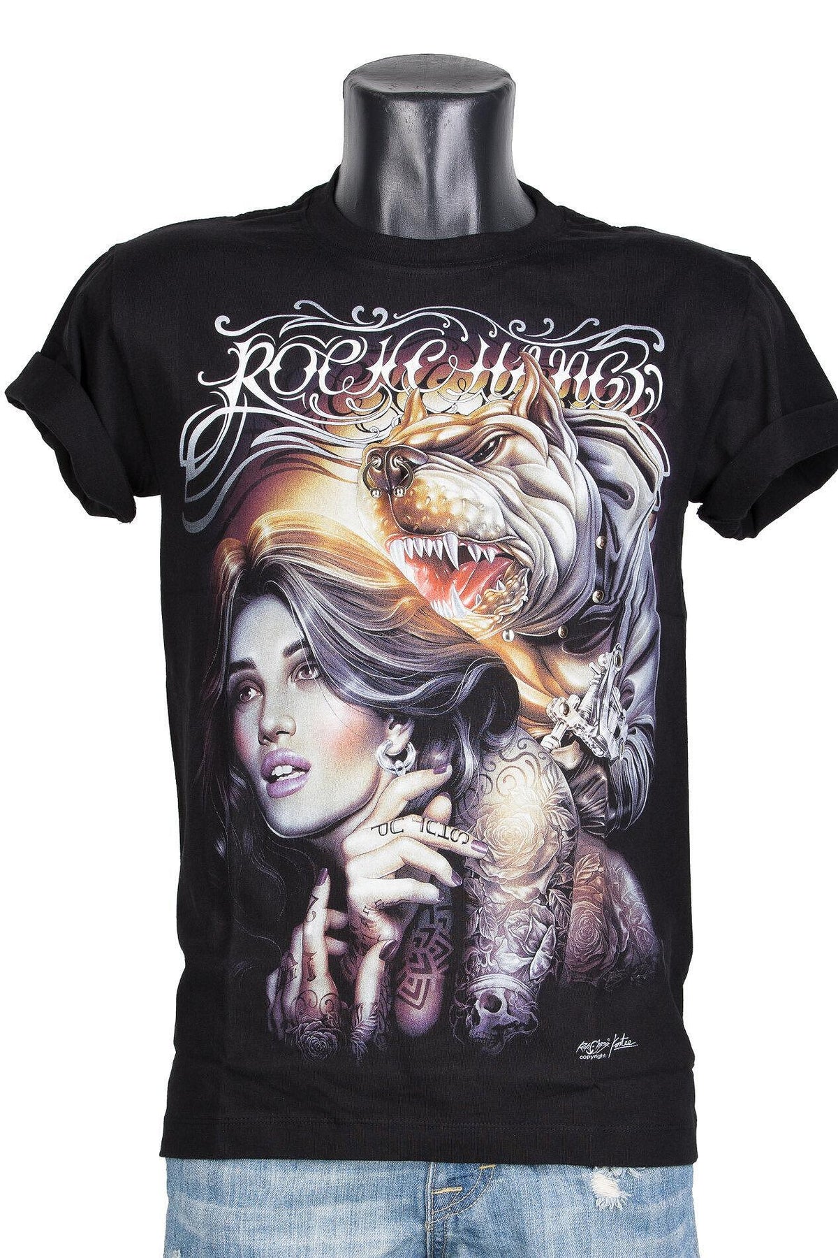 T-shirt Tattooed Sexy Girl 3D-118