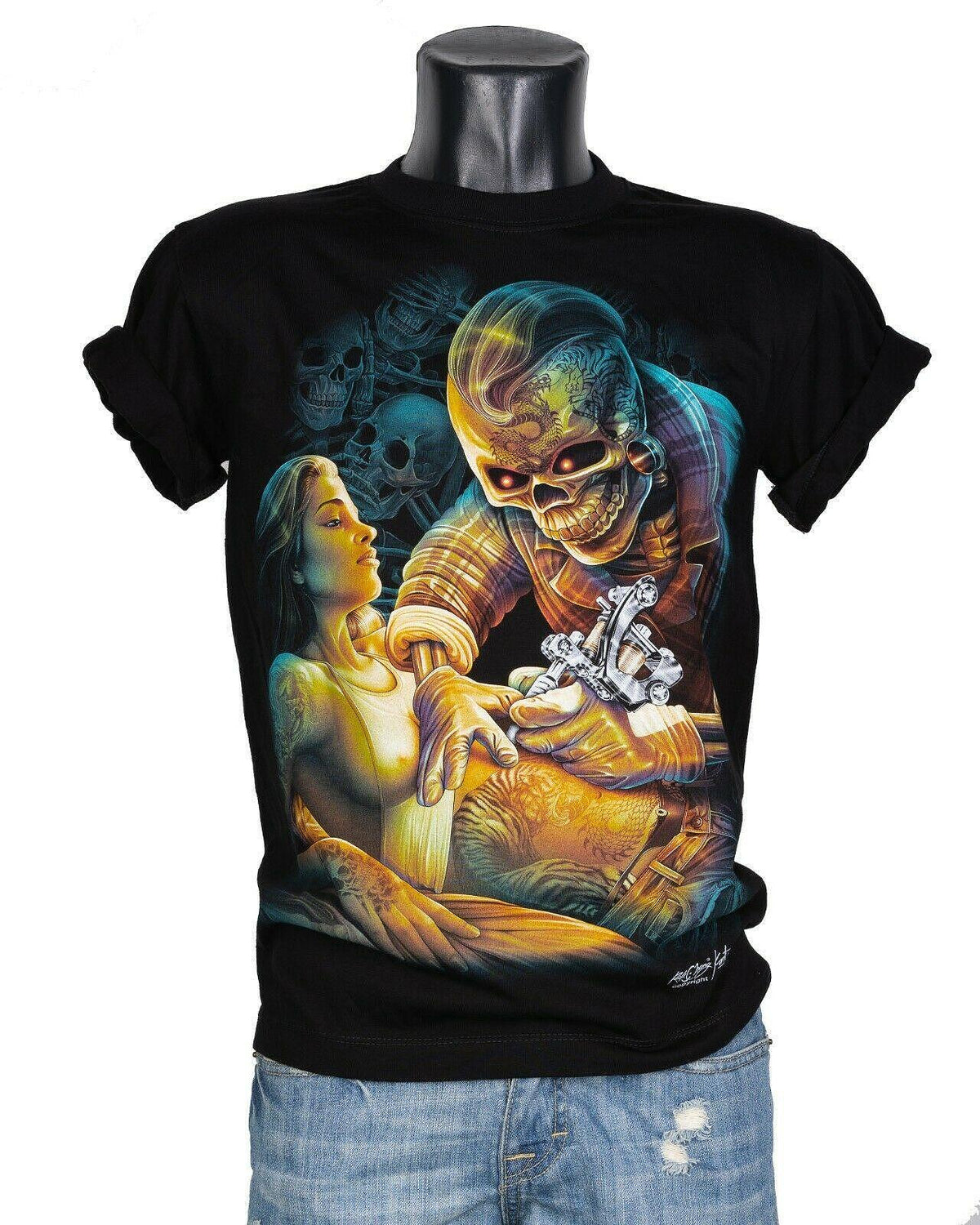 T-Shirt Tattooing Skeleton HD-55