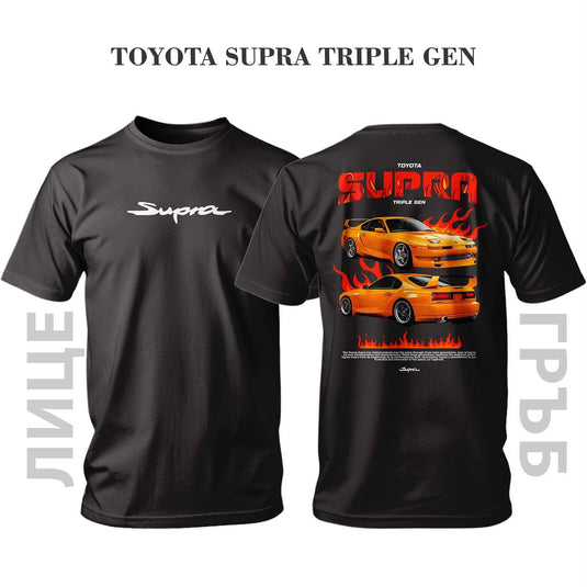 Тениска YELLOW RED FLAME SUPRA TRIPLE GEN