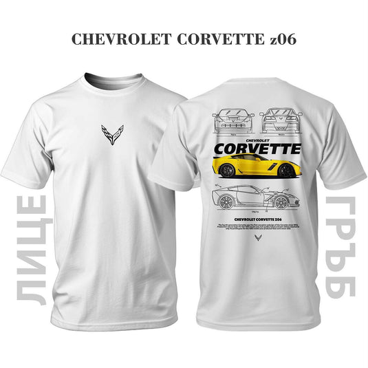 Тениска YELLOW CHEVROLET CORVETTE Z06