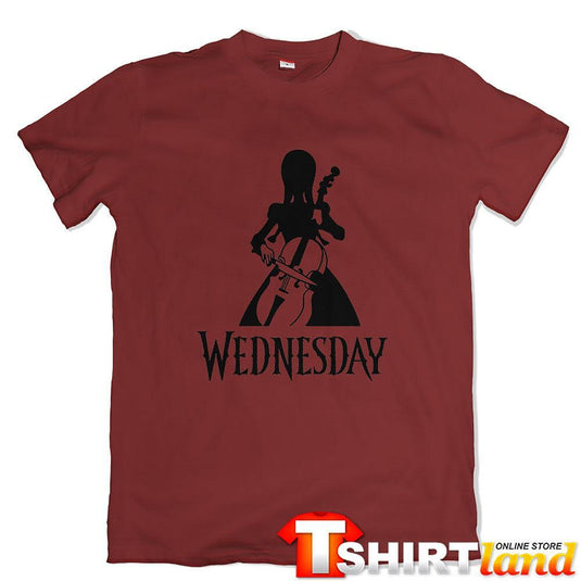 Тениска Wednesday - Playing Cello
