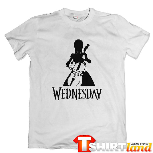 Тениска Wednesday - Playing Cello