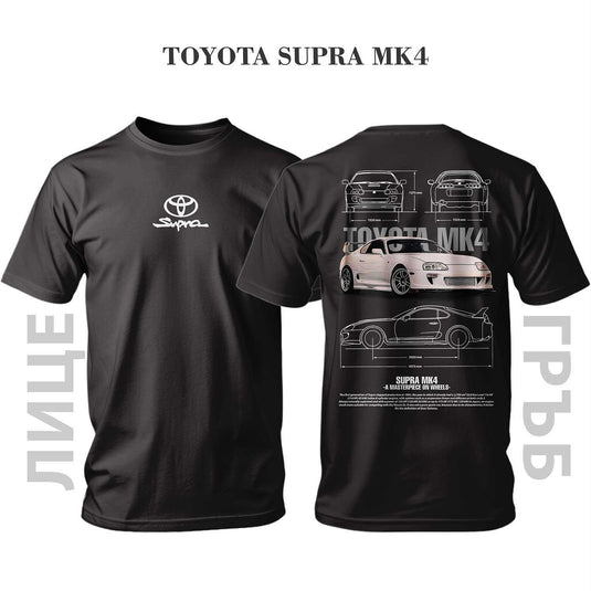 Тениска WHITE TOYOTA SUPRA MK4 23
