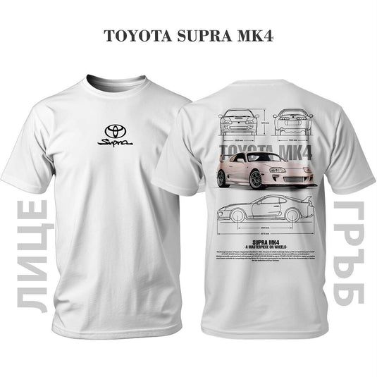 Тениска WHITE TOYOTA SUPRA MK4 23