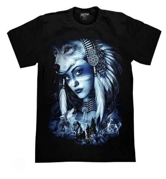 Тениска Indian Queen of Wolves 2 GR-765