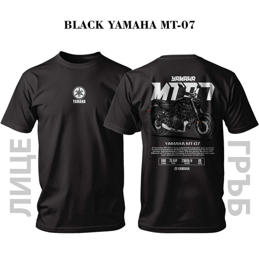 Тениска YAMAHA BLACK MT-07