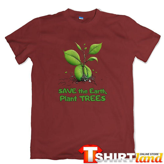Тениска Зелена планета - "Plant Trees"