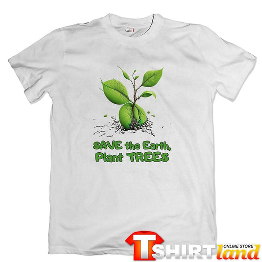 Тениска Зелена планета - "Plant Trees"
