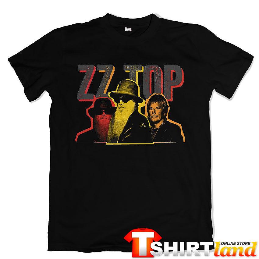 Тениска ZZ Top Logo Faces